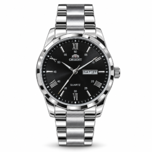 Montres & Accessoires Homme & Femme Montre acier cadran noir jour date