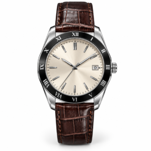 Montres & Accessoires Homme & Femme Montre cuir marron cadran ivoire