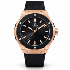 Montres & Accessoires Homme & Femme Montre rose gold et noir bracelet noir